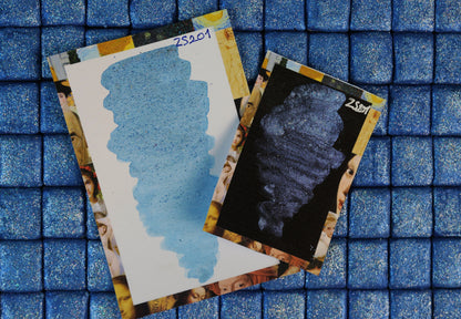 Half Pan Watercolor Paints - Handmade Watercolor - Art Supplies - Color Code: ZS201 ( Starry Night Blue )