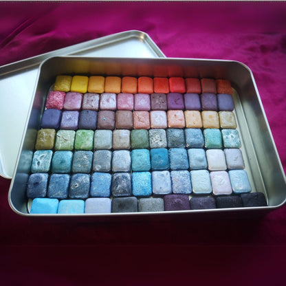 75 Pcs Quarter Pan Watercolor Set - Handmade Watercolor Art Paints - Gift for Artist